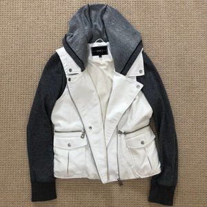 BNCI by Blanc Noir Vegan Leather Zip Out Hoodie